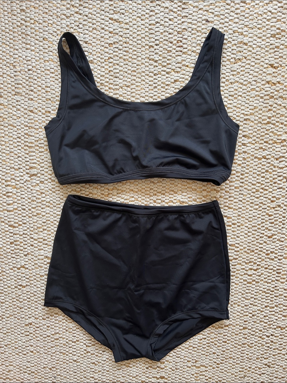 Thunderpants black swimsuit with Sky Rise bottom NWT